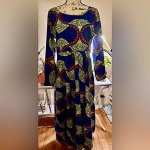 Ugandan African Kitenge Long Dress